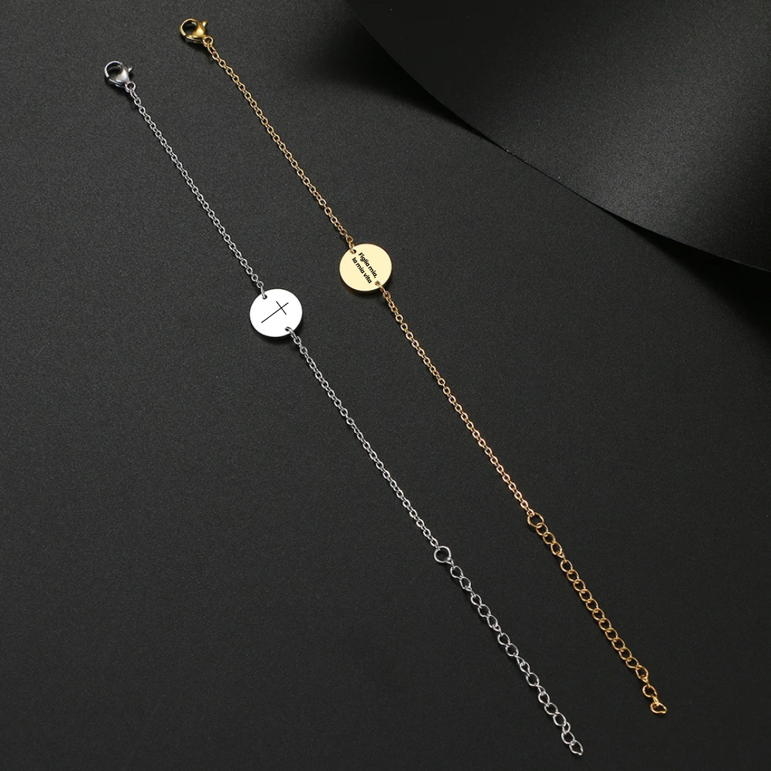 Bracciale Eleganza Tonda – Oro e Stile Unico