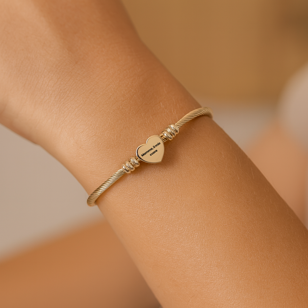 Cuore Intrecciato – Bracciale Elegante