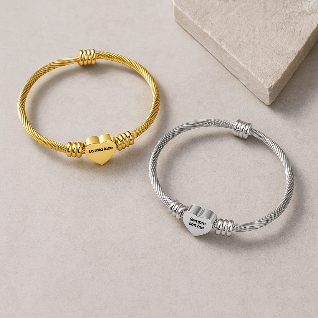 Cuore Intrecciato – Bracciale Elegante