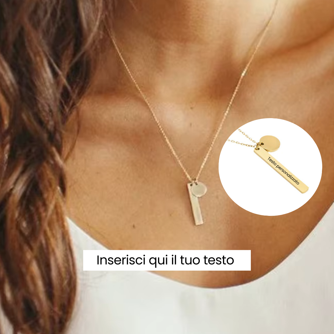 Armonia d’Oro – Collana Minimal con Doppio Ciondolo