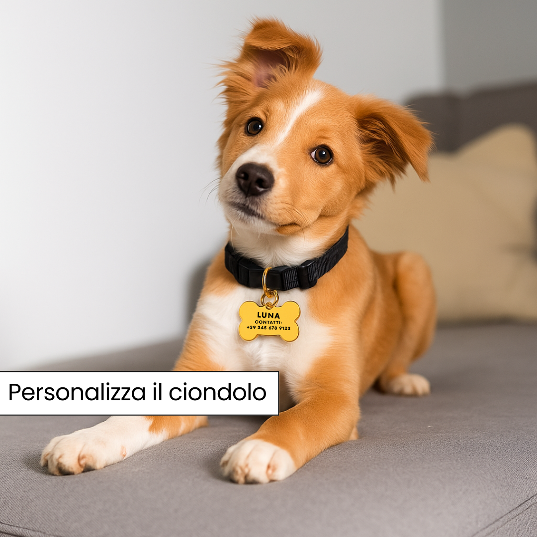 Medaglietta Osso Personalizzabile