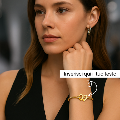 Cuori Uniti – Bracciale in Oro